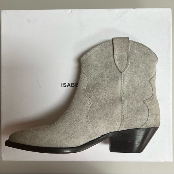 COPY - NWT ISABEL MARANT Grey Dewina Ankle Bootie 37 - Picture 5 of 13